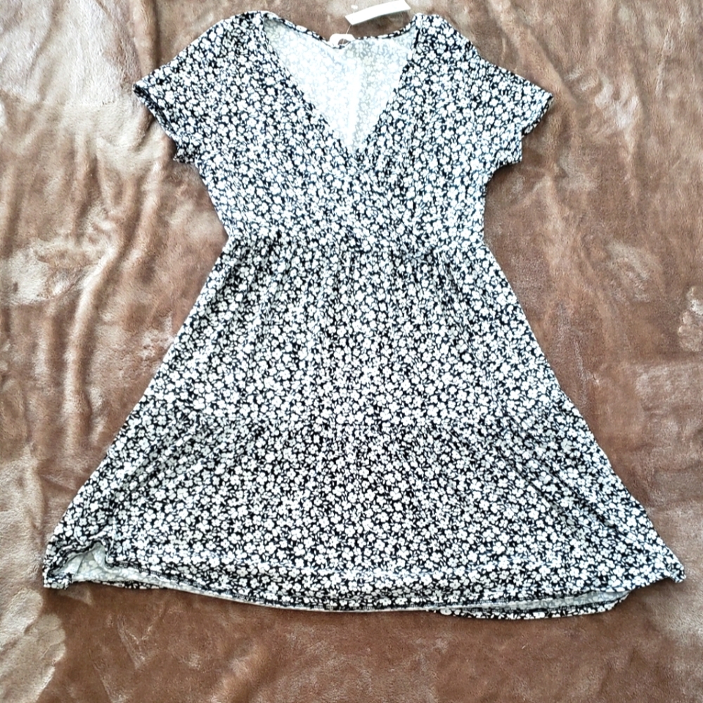 Floral wrap dress